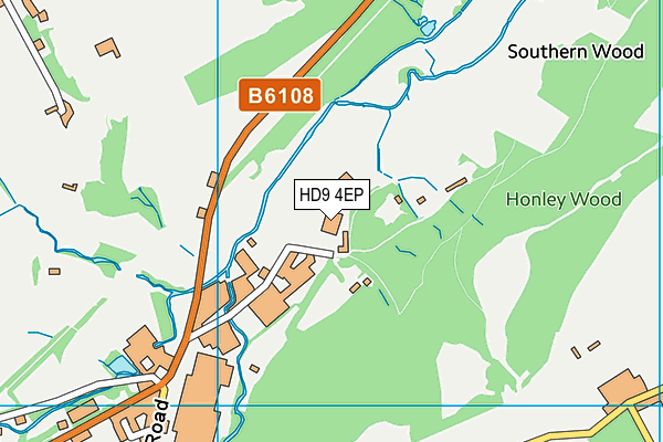 HD9 4EP map - OS VectorMap District (Ordnance Survey)