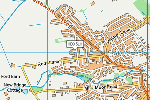 Meltham Moor Primary School map (HD9 5LH) - OS VectorMap District (Ordnance Survey)