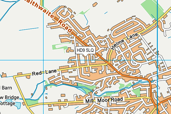 HD9 5LQ map - OS VectorMap District (Ordnance Survey)