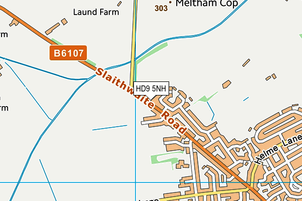 HD9 5NH map - OS VectorMap District (Ordnance Survey)