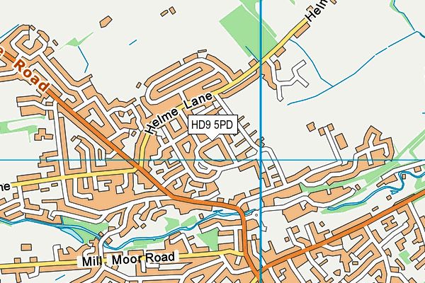 HD9 5PD map - OS VectorMap District (Ordnance Survey)