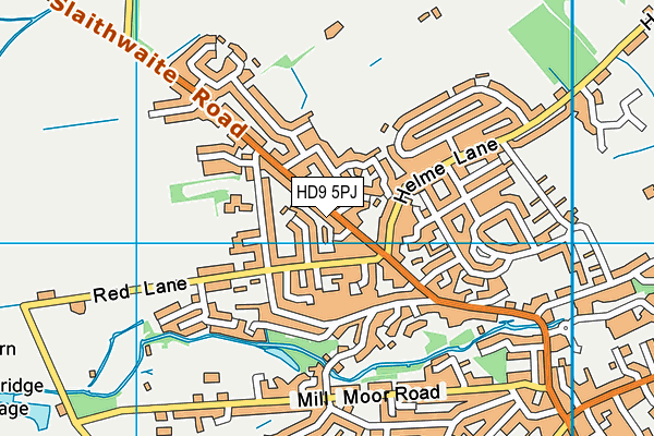 HD9 5PJ map - OS VectorMap District (Ordnance Survey)