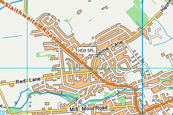 HD9 5PL map - OS VectorMap District (Ordnance Survey)