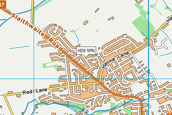 HD9 5PN map - OS VectorMap District (Ordnance Survey)