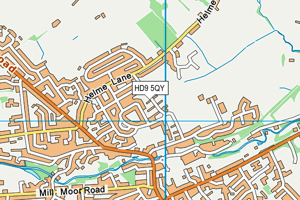 Broadlands Recreation Ground map (HD9 5QY) - OS VectorMap District (Ordnance Survey)