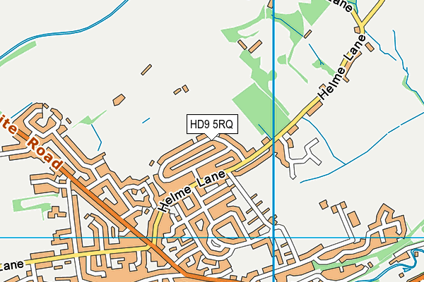HD9 5RQ map - OS VectorMap District (Ordnance Survey)