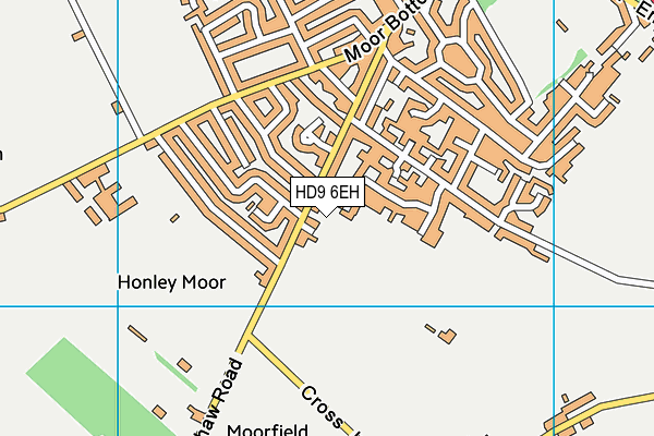 HD9 6EH map - OS VectorMap District (Ordnance Survey)