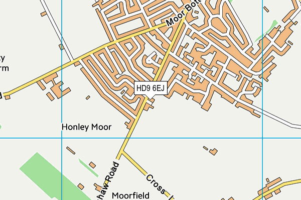 HD9 6EJ map - OS VectorMap District (Ordnance Survey)