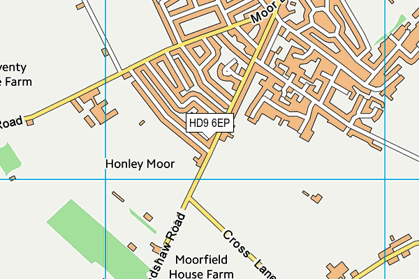 HD9 6EP map - OS VectorMap District (Ordnance Survey)