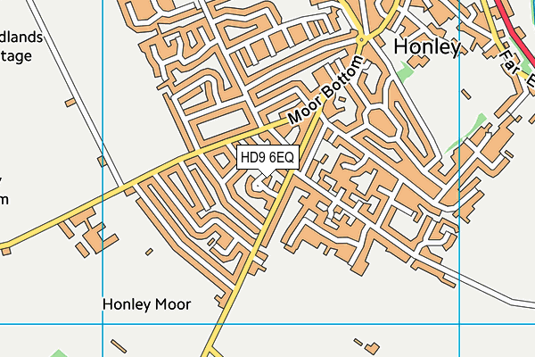 HD9 6EQ map - OS VectorMap District (Ordnance Survey)