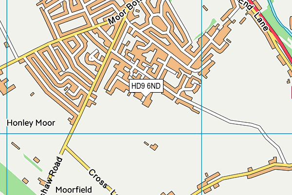 HD9 6ND map - OS VectorMap District (Ordnance Survey)