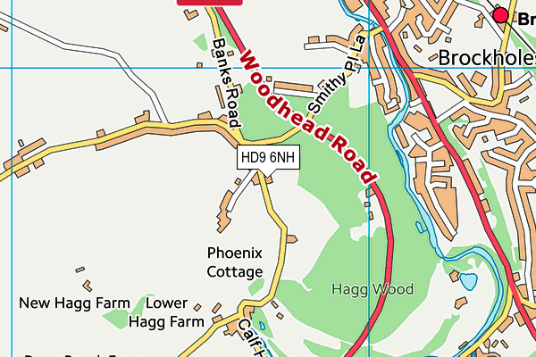 HD9 6NH map - OS VectorMap District (Ordnance Survey)
