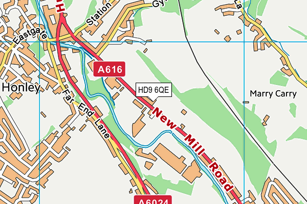 Neiley Pavilion map (HD9 6QE) - OS VectorMap District (Ordnance Survey)