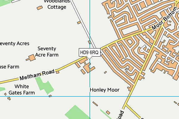 HD9 6RQ map - OS VectorMap District (Ordnance Survey)