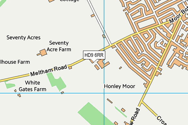 HD9 6RR map - OS VectorMap District (Ordnance Survey)