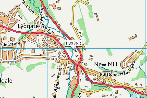 HD9 7NR map - OS VectorMap District (Ordnance Survey)