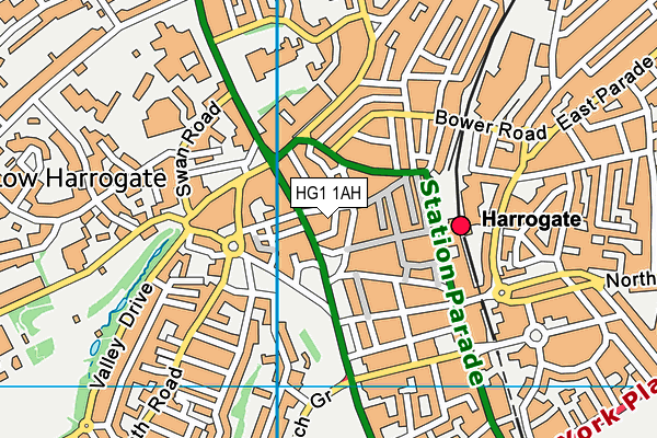 HG1 1AH map - OS VectorMap District (Ordnance Survey)