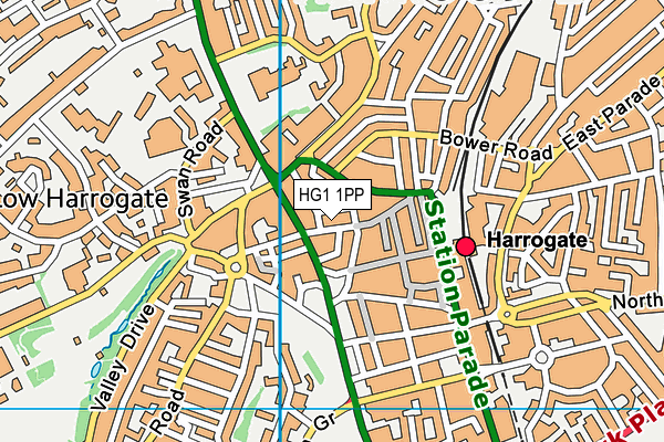 HG1 1PP map - OS VectorMap District (Ordnance Survey)