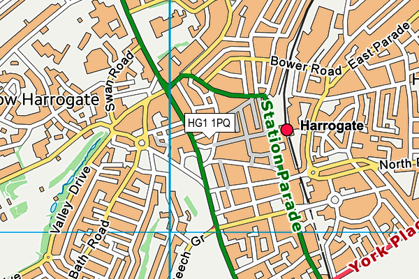 HG1 1PQ map - OS VectorMap District (Ordnance Survey)