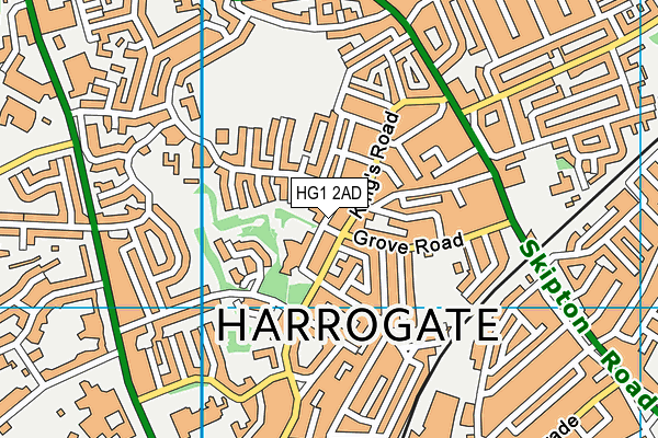 Map of WEST GROVE (HARROGATE) MANAGEMENT COMPANY LIMITED at district scale