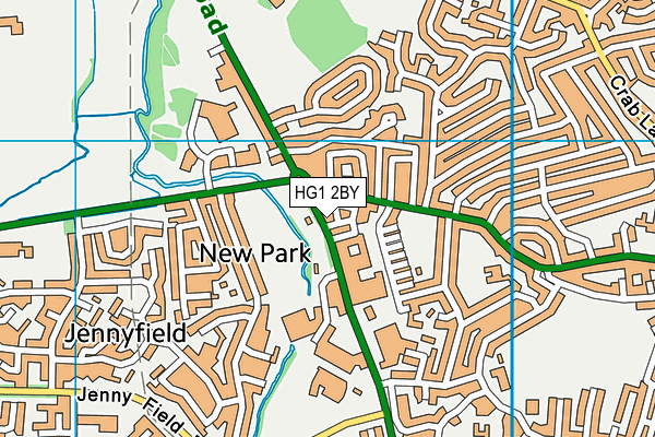 HG1 2BY map - OS VectorMap District (Ordnance Survey)