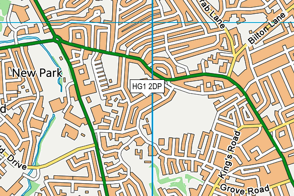 St Joseph's Catholic Primary School, Harrogate, A Voluntary Academy map (HG1 2DP) - OS VectorMap District (Ordnance Survey)
