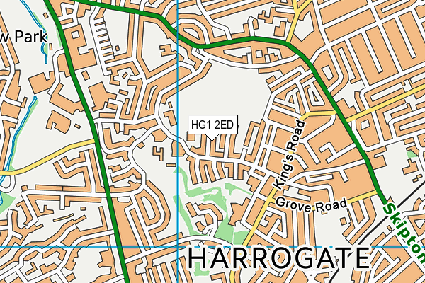 HG1 2ED map - OS VectorMap District (Ordnance Survey)
