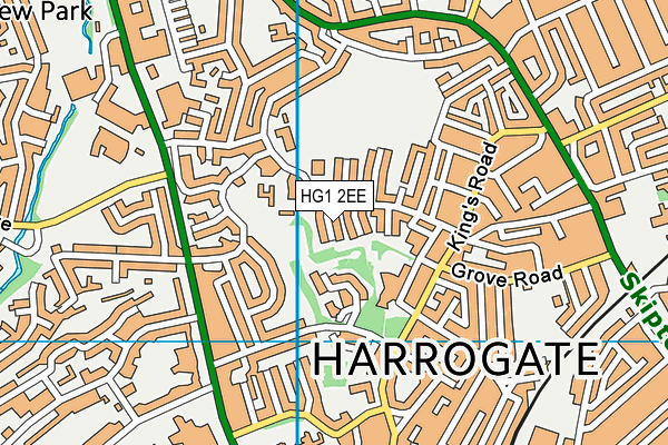 HG1 2EE map - OS VectorMap District (Ordnance Survey)