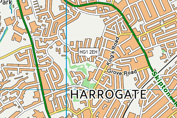 HG1 2EH map - OS VectorMap District (Ordnance Survey)