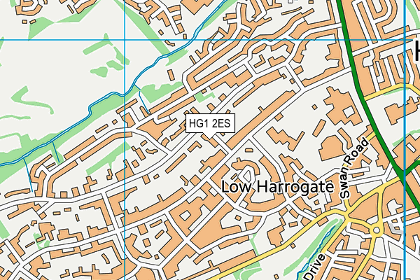 HG1 2ES map - OS VectorMap District (Ordnance Survey)