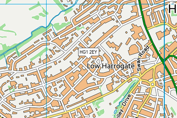 St Wilfrids Parish Hall map (HG1 2EY) - OS VectorMap District (Ordnance Survey)