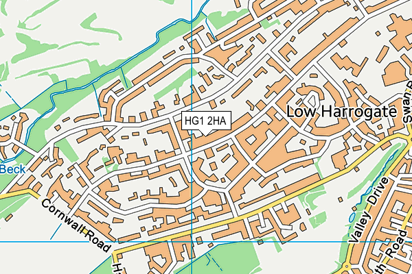 HG1 2HA map - OS VectorMap District (Ordnance Survey)