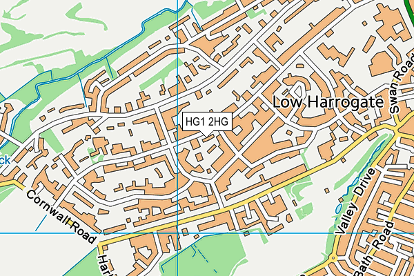 HG1 2HG map - OS VectorMap District (Ordnance Survey)