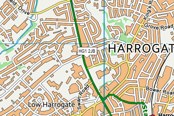 Map of RIPON ROAD FLATS (HARROGATE) LIMITED at district scale