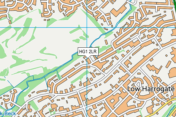 HG1 2LR map - OS VectorMap District (Ordnance Survey)