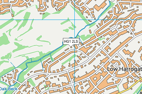 HG1 2LS map - OS VectorMap District (Ordnance Survey)