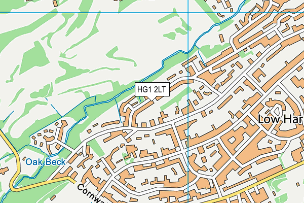 HG1 2LT map - OS VectorMap District (Ordnance Survey)