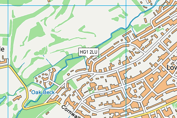 HG1 2LU map - OS VectorMap District (Ordnance Survey)