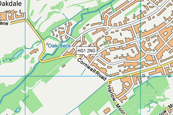 HG1 2NG map - OS VectorMap District (Ordnance Survey)