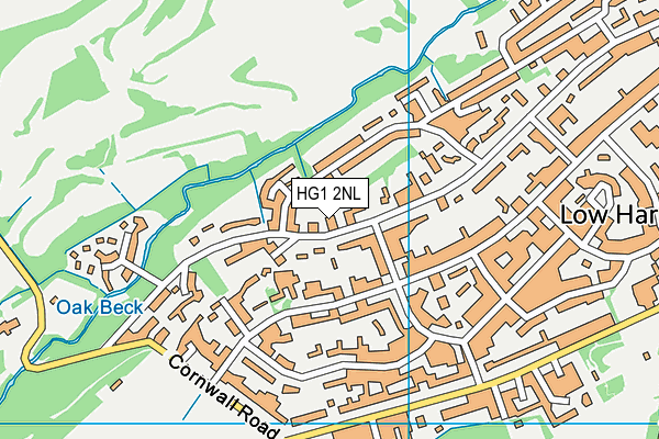 HG1 2NL map - OS VectorMap District (Ordnance Survey)