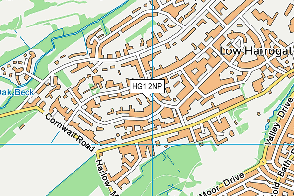 HG1 2NP map - OS VectorMap District (Ordnance Survey)