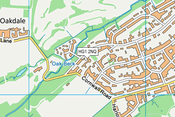 HG1 2NQ map - OS VectorMap District (Ordnance Survey)