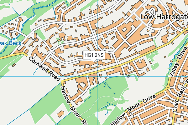 HG1 2NS map - OS VectorMap District (Ordnance Survey)