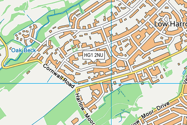 HG1 2NU map - OS VectorMap District (Ordnance Survey)