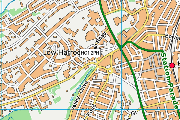 HG1 2PH map - OS VectorMap District (Ordnance Survey)