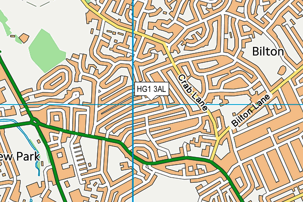 HG1 3AL map - OS VectorMap District (Ordnance Survey)