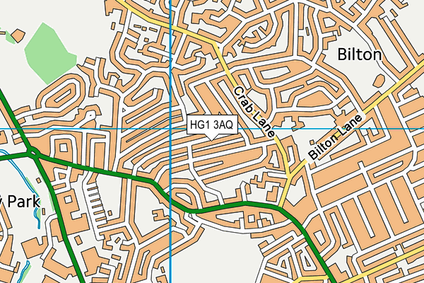 HG1 3AQ map - OS VectorMap District (Ordnance Survey)