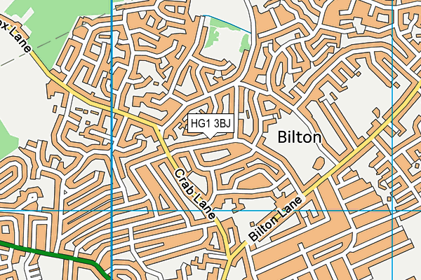 HG1 3BJ map - OS VectorMap District (Ordnance Survey)