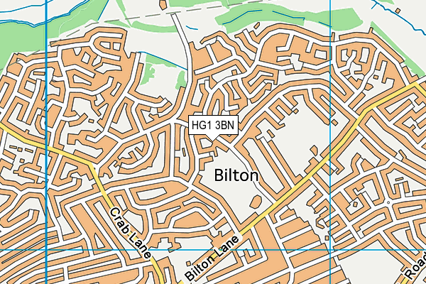 HG1 3BN map - OS VectorMap District (Ordnance Survey)