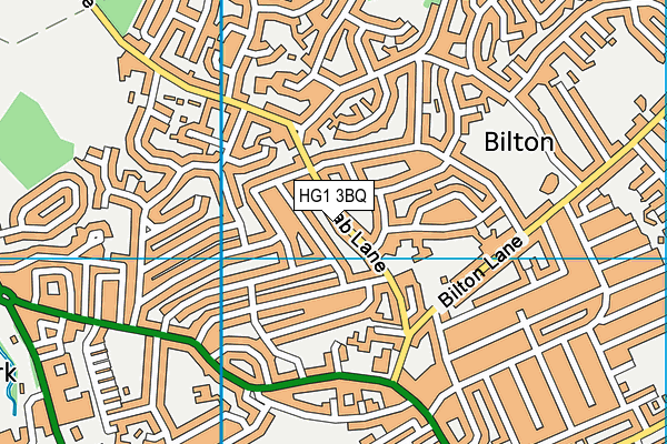 HG1 3BQ map - OS VectorMap District (Ordnance Survey)